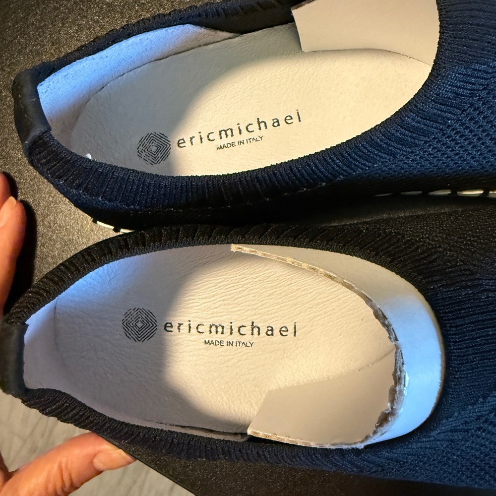 NEW Eric Michael Sz 8-8.5 Lucy Knit Slip On Shoes Black EU 39 US 8-8.5 - Picture 3 of 11